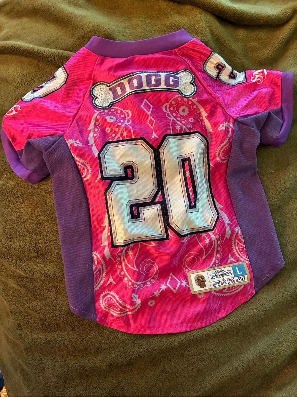 Pink & Purple Dog Jersey - Number 20
